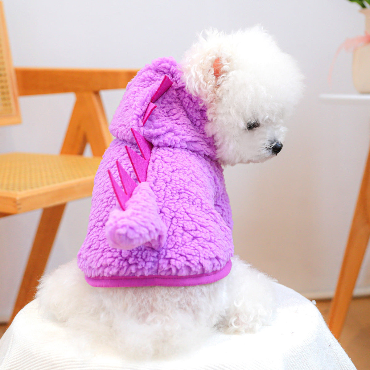 Costume de dinosaure d'Halloween pour chien et chat