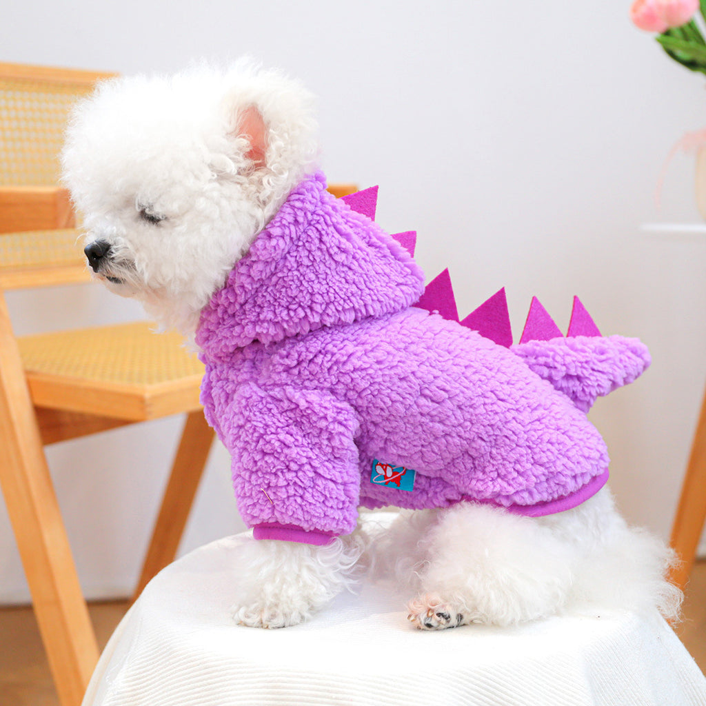 Costume de dinosaure d'Halloween pour chien et chat