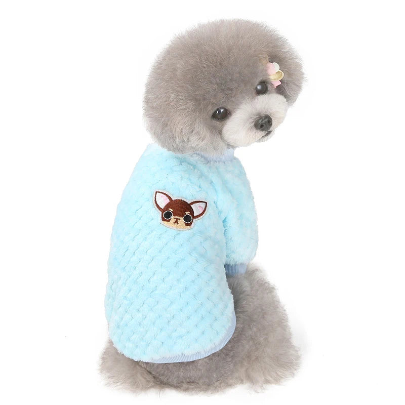 Chandail en peluche pour chien - hiver