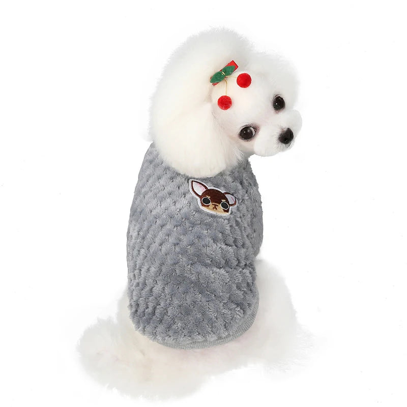 Chandail en peluche pour chien - hiver
