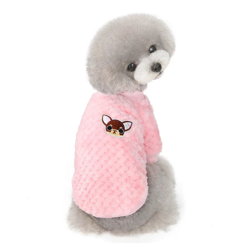 Chandail en peluche pour chien - hiver