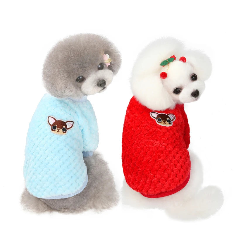 Chandail en peluche pour chien - hiver