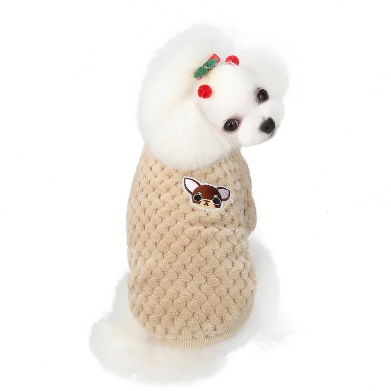 Chandail en peluche pour chien - hiver
