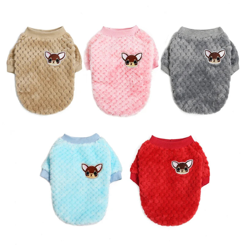 Chandail en peluche pour chien - hiver