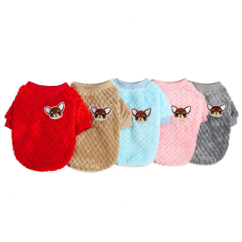 Chandail en peluche pour chien - hiver